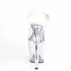 PLEASER Rapture-808 Clear Skull Finger Bone Goth Exotic Pole Dancer Club 8