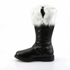 Mens/Unisex FUNTASMA Santa-100 Black Faux Fur Mens Men's Santa Claus Christmas Costume Shoes