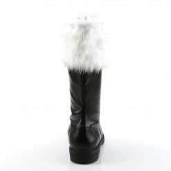 Mens/Unisex FUNTASMA Santa-100 Black Faux Fur Mens Men's Santa Claus Christmas Costume Shoes