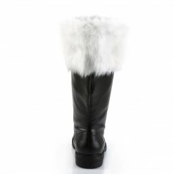 FUNTASMA Santa-106WC Black Faux Fur Wide Calf Men's Santa Claus Costume Boots
