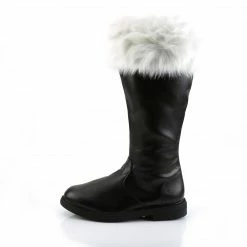 FUNTASMA Santa-108 Black Faux Fur Mens Men's Santa Claus Christmas Costume Shoes Mens/Unisex