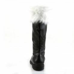 FUNTASMA Santa-108 Black Faux Fur Mens Men's Santa Claus Christmas Costume Shoes Mens/Unisex