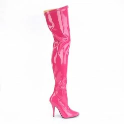 PLEASER Seduce-3000 Pink Drag Cross Dresser Thigh Boots 5