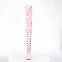 PLEASER Seduce-3024 Baby Pink Patent 5" Heels Drag Cross Dresser Thigh Boot 5-15 Boots