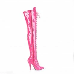 PLEASER Seduce-3024 Hot Pink Patent 5