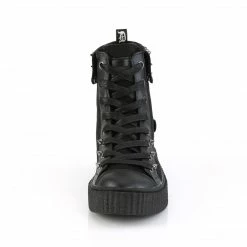 DEMONIA SNEEKER-266 Men's / Unisex Black Canvas Goth 1.5