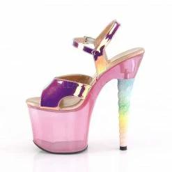 PLEASER Unicorn-711T Pink Blue Green TPU Tinted Stripper Pole Dancer 7