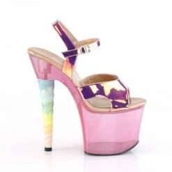 PLEASER Unicorn-711T Pink Blue Green TPU Tinted Stripper Pole Dancer 7