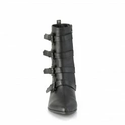 DEMONIA Warlock-110-B Men's Unisex Bat Buckle Winklepicker Costume Boots