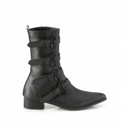 DEMONIA Warlock-110-B Men's Unisex Bat Buckle Winklepicker Costume Boots