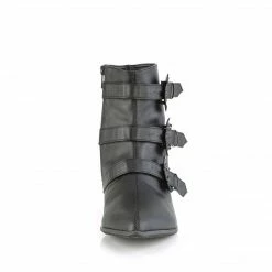 DEMONIA Warlock-50-B Men's Unisex Bat Buckle Winklepicker Costume Boots
