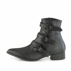 DEMONIA Warlock-50-B Men's Unisex Bat Buckle Winklepicker Costume Boots