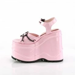 DEMONIA WAVE-09 Pink Goth Heart Buckle Chains 6