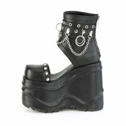 DEMONIA WAVE-22 Black Goth Studded O Ring 6