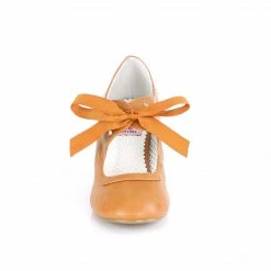 Pleaser DISCONTINUED PINUP COUTURE WIGGLE-32 Caramel Mary Janes Heart Cutout 2.5" Heels