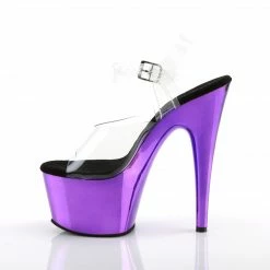 PLEASER Adore-708 Clear Purple Chrome 7