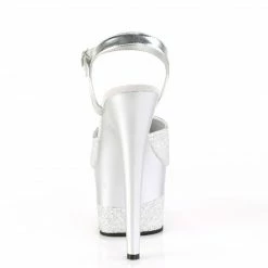 PLEASER Adore-709-2G Silver Glitter Club Exotic Pole Dancer Platforms 7