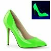 PLEASER Amuse-20 Work Neon UV Club Party Wedding Drag Heels Pumps PLUS SIZE 4-13
