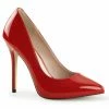 PLEASER Amuse-20 Red Patent Work Party Drag Heels Pumps PLUS SIZE 4-13