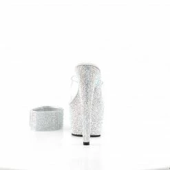 PLEASER Bejeweled-712RS Silver Rhinestones Stripper Pole Burlesque 7