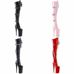 PLEASER Beyond-3028 Extreme Fetish 10" Inch High Heel Buckle Platform Thigh Boot Boots