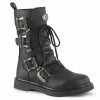 DEMONIA Bolt-265 Vegan Leather Mens Unisex Goth Rocker Biker Combat Boots