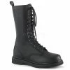 DEMONIA Bolt-300 Vegan Leather Mens Unisex Goth Rocker Biker Combat Boots