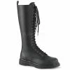 IN STOCK / SALE - DEMONIA Bolt-400 Black Vegan Leather Boots Men's 11 Women's 13