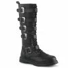 DEMONIA Bolt-425 Vegan Leather Mens Unisex Goth Rocker Biker Combat Boots