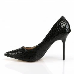 PLEASER Classique-20SP Black Snake Print Leather 4