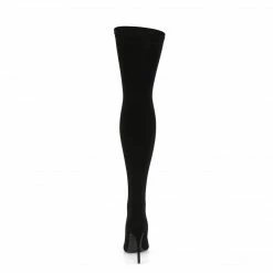 PLEASER Courtly-3005 Sexy Black Nylon Stretch Pull On 5
