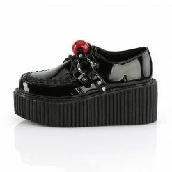 DEMONIA Creeper-222 Ball Gag Studs Oxfords Goth Alternative Platform Flats Heels