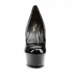 PLEASER Delight-685 Black Dress Work Posh Platform Pumps 6" Heels