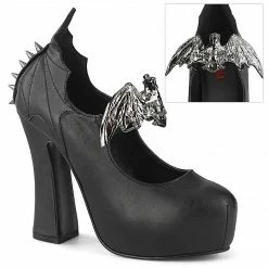 DEMONIA Demon-18 Goth Bat Buckle Wing Vampire Platforms Mary Janes 5