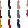 PLEASER Flamingo-1051FS Faux Suede Dancer Stripper 4" Platform 8" Heels Boots