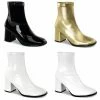 FUNTASMA Gogo-150 Black Gold White Gogo Cosplay Superhero Comic Costume Boots