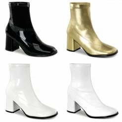 FUNTASMA Gogo-150 Black Gold White Gogo Cosplay Superhero Comic Costume Boots