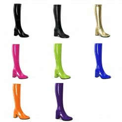 FUNTASMA Gogo-300 Super Hero Cosplay Costume Drag 3" Heel Boots Large Sizes 4-15