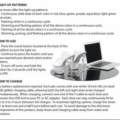 Boots PLEASER Flashdance-1018-7 Black Patent Chargeable Multi Colour Light Up Stripper Pole Heels