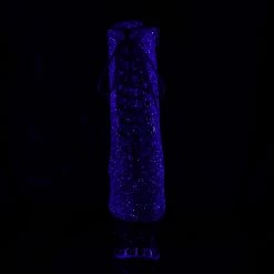 PLEASER Moon-1020MER Purple Black Ombre Glitter Mermaid Stripper Pole 7" Boots