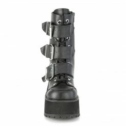 DEMONIA Ranger-308 Women's Vegan Leather Goth Alternative Combat Platforms Boots
