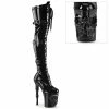 Boots PLEASER Rapture-3028 Black Stretch Patent