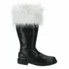 FUNTASMA Santa-108 Black Faux Fur Mens Men's Santa Claus Christmas Costume Shoes Mens/Unisex