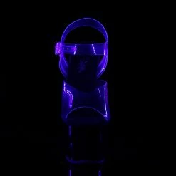 PLEASER Sky-308TT UV Reactive Stripper Pole Dancer Club Platforms 7" Heels 5-14