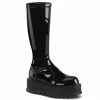 DEMONIA SLACKER-200 Women's Black Patent Gothic 2" Platform Boots