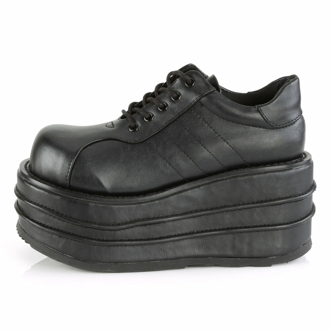DEMONIA Tempo-08 Vegan Leather Oxford Goth Men's Unisex Platform Shoes Mens/Unisex