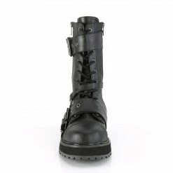 Mens/Unisex DEMONIA VALOR-220 Men's / Unisex Vegan Leather Goth Biker Rocker Combat Boots