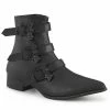 DEMONIA Warlock-50-B Men's Unisex Bat Buckle Winklepicker Costume Boots