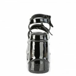 Heels DEMONIA WAVE-13 Black Patent Bat Buckle 6